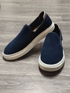 Toms Navy Suede Slip-On Loafers